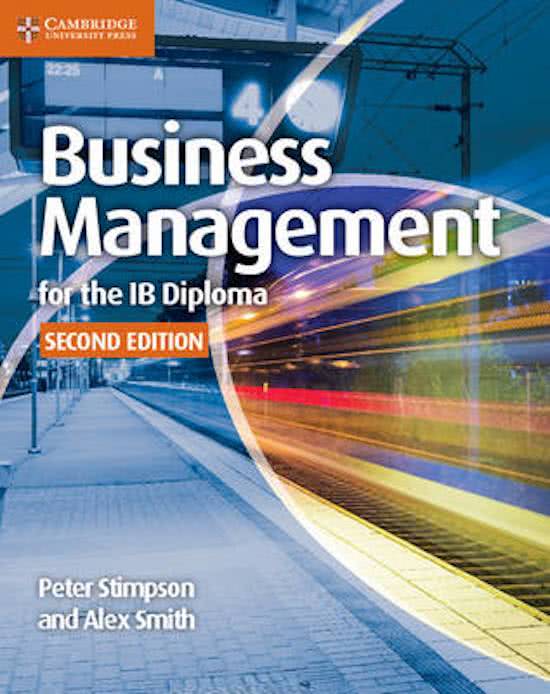 IB Business Management topic 1 (for study) 2023