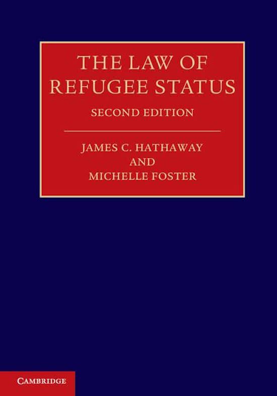 The Law of Refugee Status