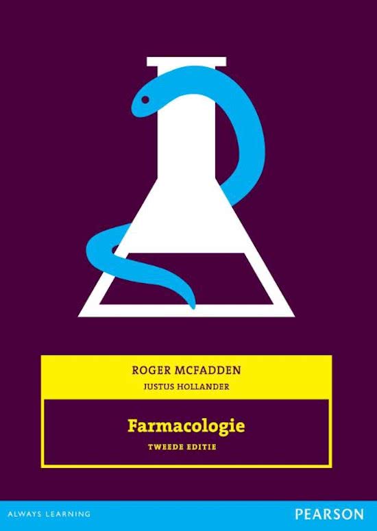 Samenvatting gehele boek Farmacologie, Mc Fadden 4e druk 2014