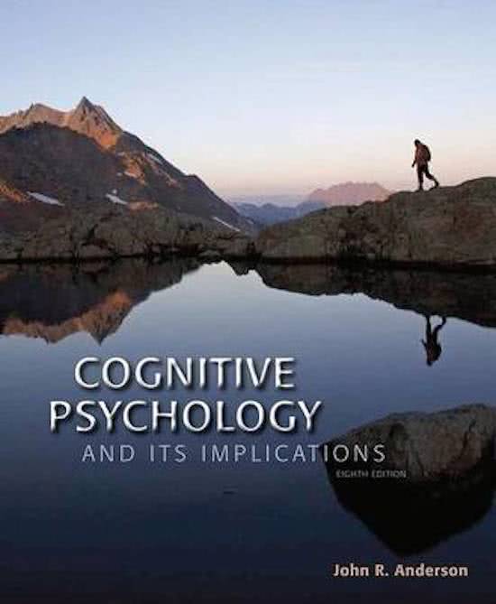 Inleiding Cognitieve Psychologie: module 1 (deeltentamen 1)