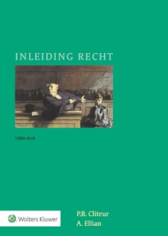 Volledige samenvatting Inleiding Recht