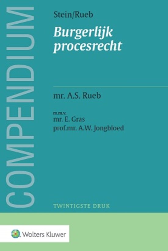 Samenvatting Burgelijk Procesrecht