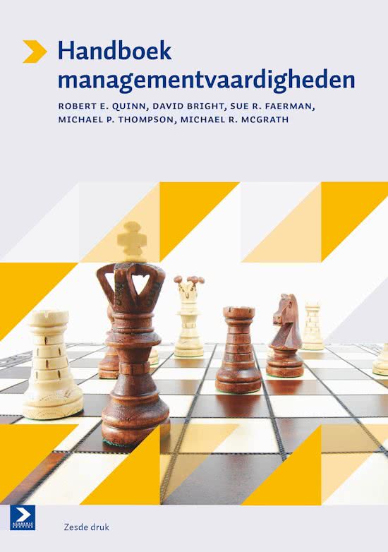 Samenvatting Handboek managementvaardigheden, ISBN: 9789039529607