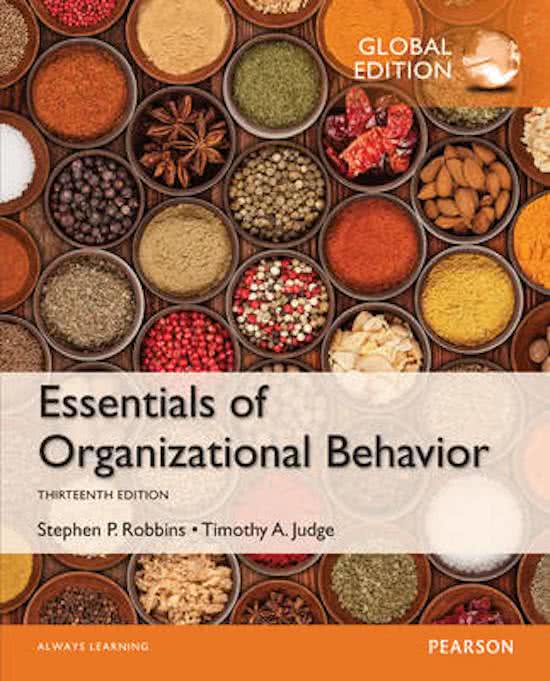 Essentials of Organizational Behavior, Global Edition