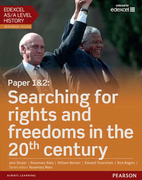 South Africa: Apartheid to Rainbow Nation - A Level History Edexcel/Pearson