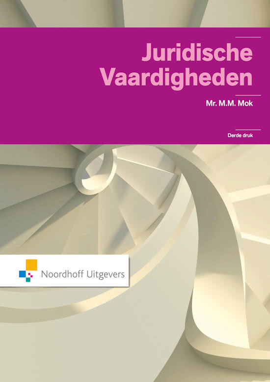 Paper Juridische vaardigheden 2019 [8,3]