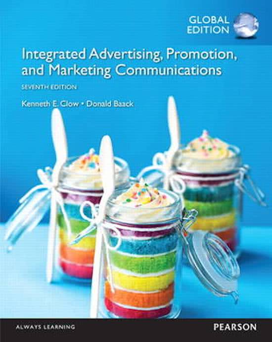 Summary Chapter 2 Integrated Advertising, Promotion and Marketing Communications with MyMarketingLab -  Marketing Communication and Branding (MARCOB01)