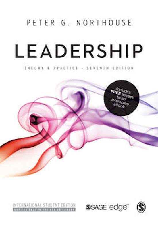 Samenvatting 'Leadership: Theory & practice' hst 1, 2, 5 t/m 10, 15