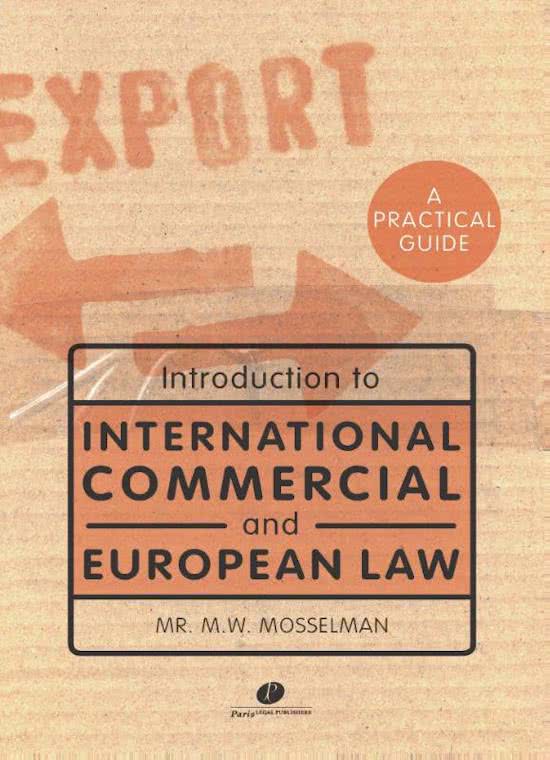 European Law: summaries chapter 2,3 and 4 of the book
