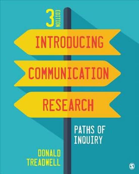 Samenvatting Introducing Communication Research (for Methodology course!)