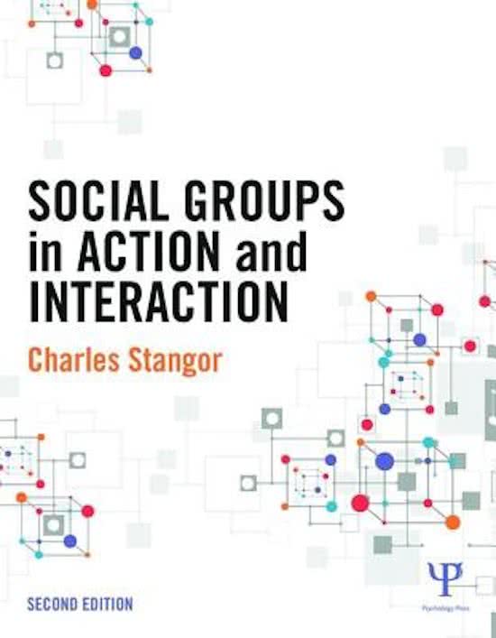 Samenvatting boek: Social groups in action and interaction in 2020