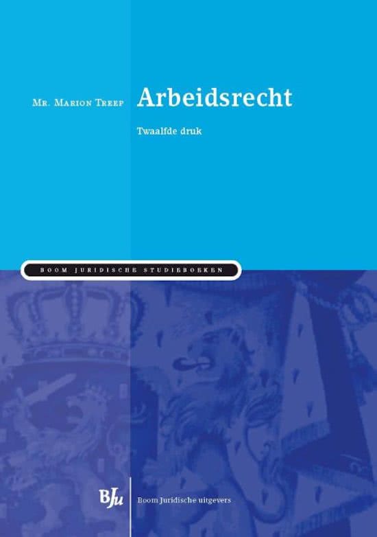 HRM jaar 1 - Arbeidsrecht blok 3 - deeltoets 1