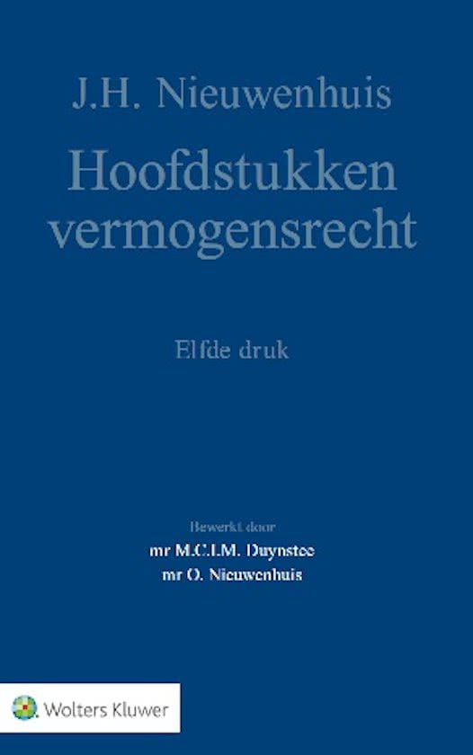 Hoofdstukken vermogensrecht