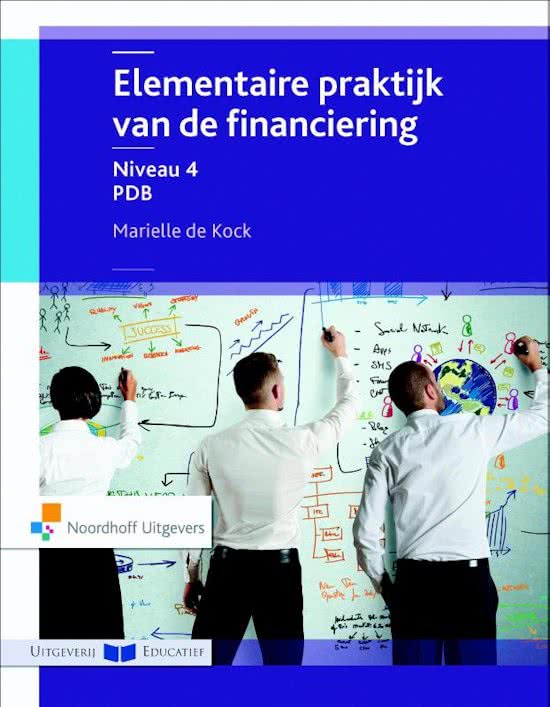 SV Financiering H1 Plaats van financiering in het administratieve proces.