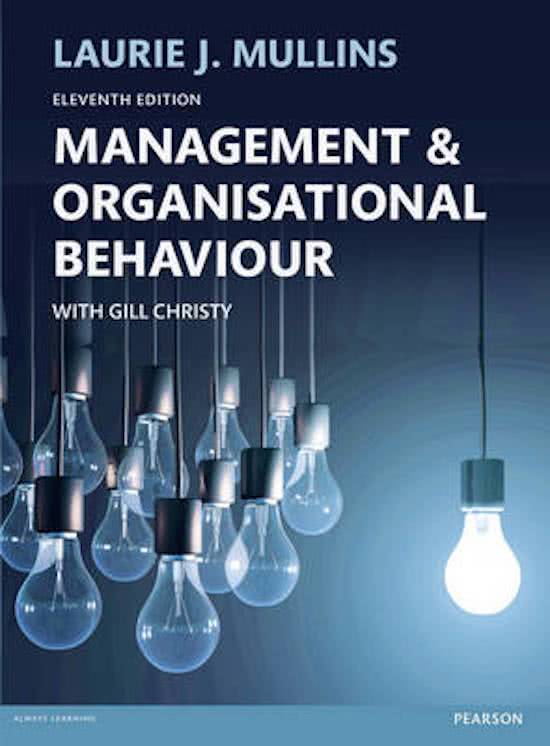 Exam preparation for organizational behavior (also called m&o) 