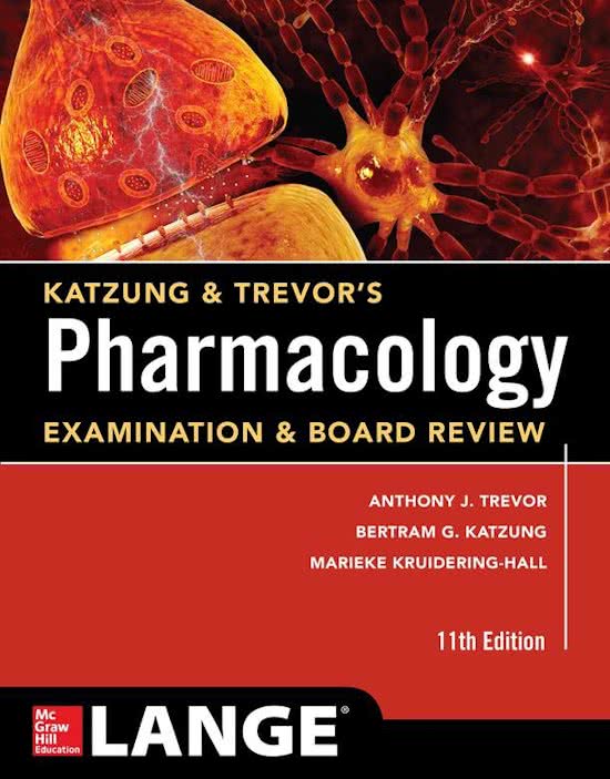 Test Bank for Basic and Clinical Pharmacology 15th Edition Katzung Trevor updated 2023-2024 (PAGES 822 COMPLETE) GRADED A+