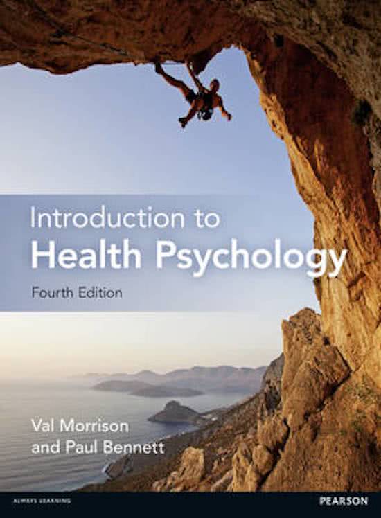 Health psychology (gezondheidspsychologie) COMPLETE samenvatting hoorcolleges en boek