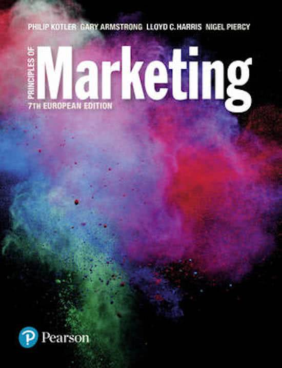 Marketing strategy hoofdstuk 8 tm 18