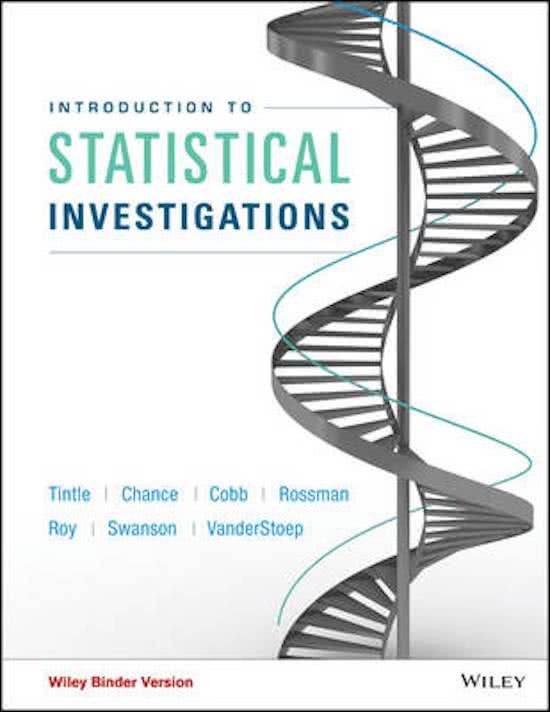 Introduction to Statistical Investigations, Binder Ready Version