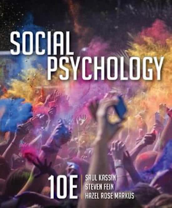 SLK 220: Social Psychology - Chapter 10 Summary