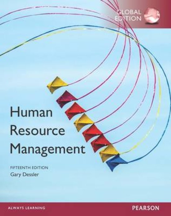 Samenvatting Human Resource Management, Global Edition, ISBN: 9781292152103  International Business - Human Resource Management Year 2