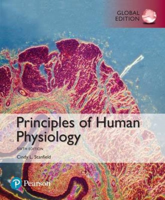 TEST BANK FOR PRINCIPLES OF  HUMAN PHYSIOLOGY, 6TH EDITION,  CINDY L. STANFIELD. RATED 5 STAR  2023-2024 UPDATE