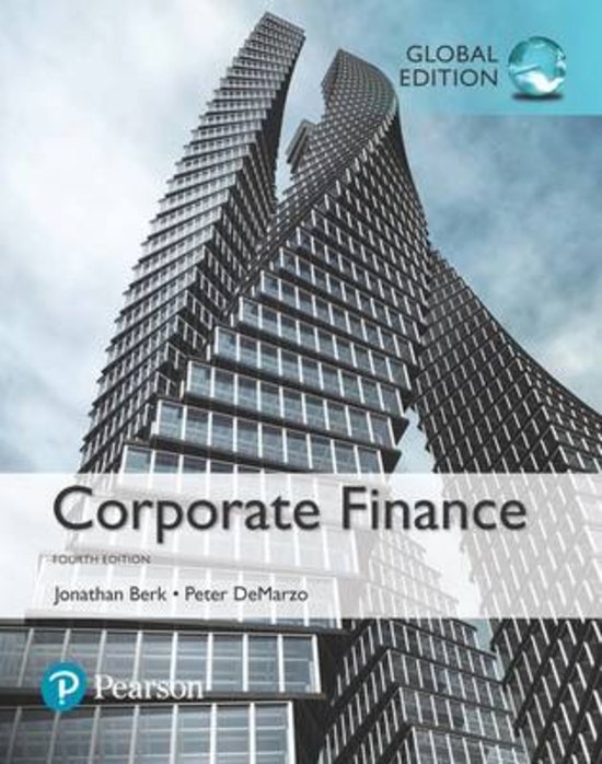 Corporate finance 4th edition exam test guide with latest 2023-2024 updated questions with correct answers graded A+ 