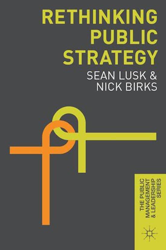 Rethinking Public Strategy