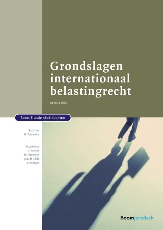 Boom fiscale studieboeken - Grondslagen internationaal belastingrecht