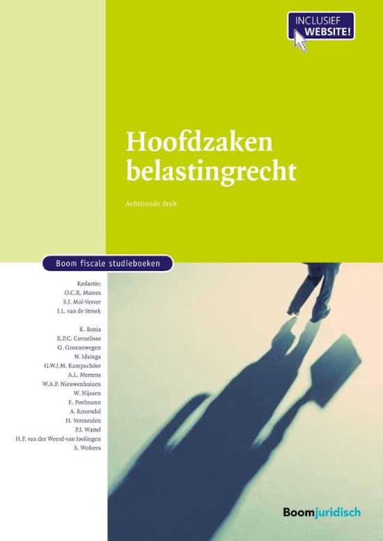 Samenvatting Hoofdzaken belastingrecht (16e druk)