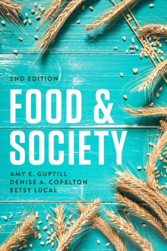 Summary of the book Food and Society by Amy E. Guptill