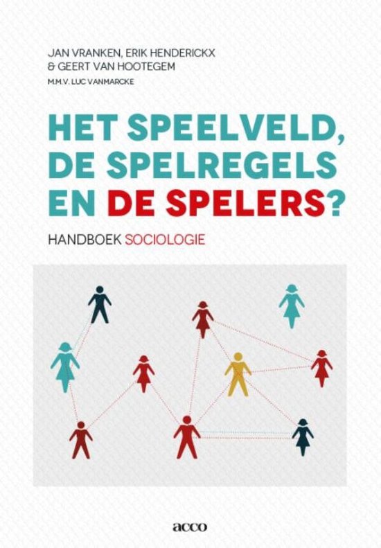 College aantekeningen Inleiding In De Sociologie  Het speelveld, de spelregels en de spelers, ISBN: 9789462927285