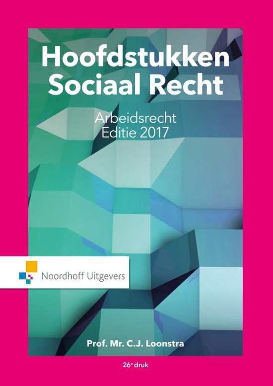 Hoofdstukken sociaal recht 2017