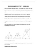 Euclidean Geometry Grade 12 Mathematics Summary Mathematics Stuvia