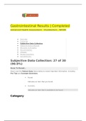 Nr 509 Week 5 Shadow Health Gastrointestinal Physical Assessment Assignment Nr 509 Advanced Physical Assessment Nr509 Stuvia