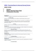 Nr501 Nr 501 Theoretical Basis For Advanced Nursing Practice Week 8 Quiz Solution Fall Chamberlain College Of Nursing Nr 501 Theoretical Basis For Advanced Nursing Practice Nr501 Stuvia Us