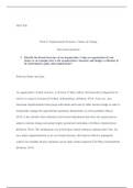 Summary Discussion Questions Docx 5 Mgt 4 Week 8 Organizational Structure Culture Change Discussion Questions 1 Identify The Formal Structure Of An Organization Using An Organization Of Your Choice As An Example How Is