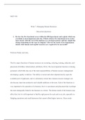 Summary Discussion Questions Docx 4 Mgt 4 Week 7 Managing Human Resources Discussion Questions 1 Review The Five Functional Areas Within The Hr Department And Explain Which One You Think Is Most Important And Why